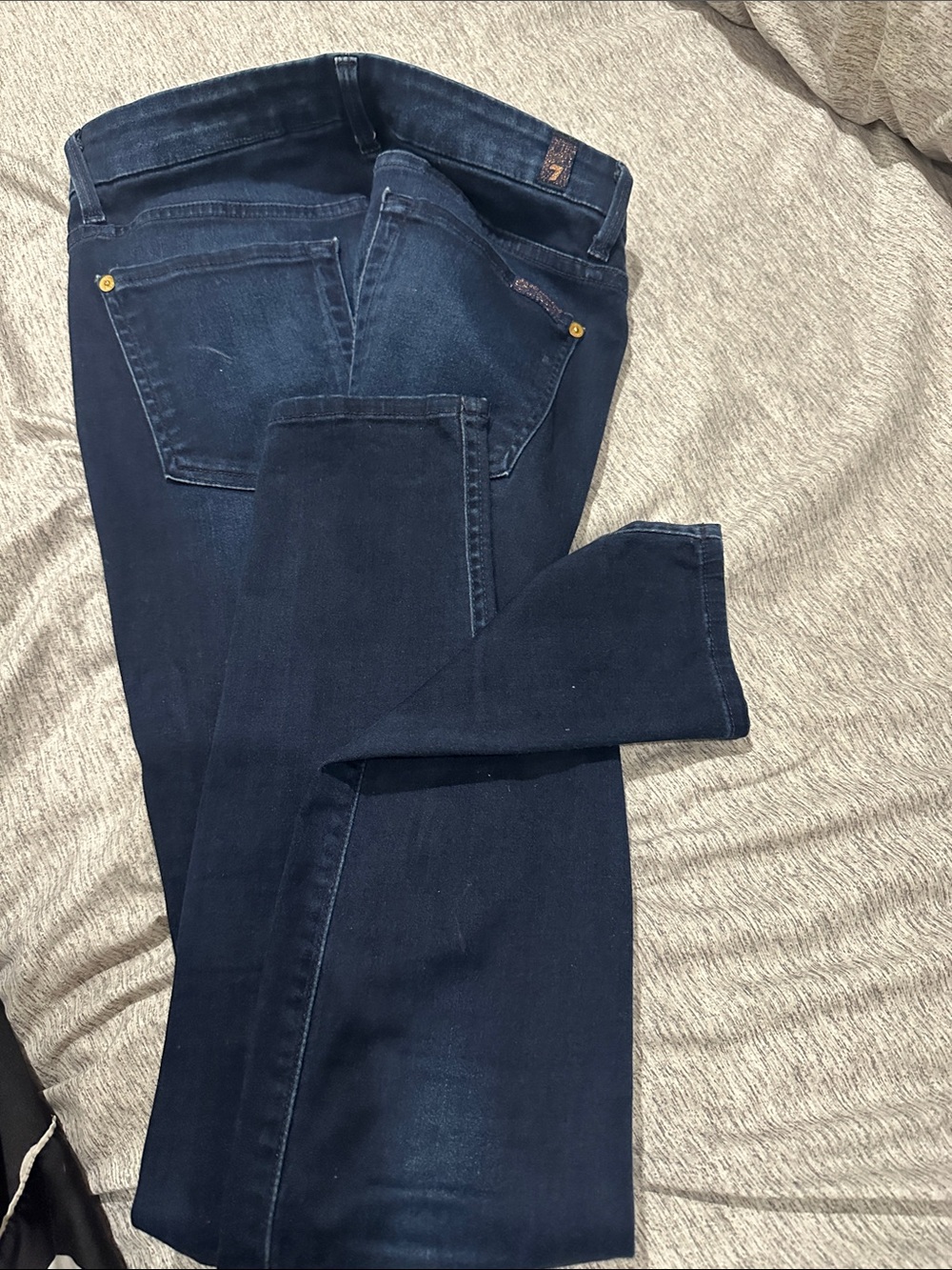 7 For All Mankind Dark Indigo Skinny Jeans